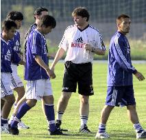 Japan squad warms up for King Hassan Cup